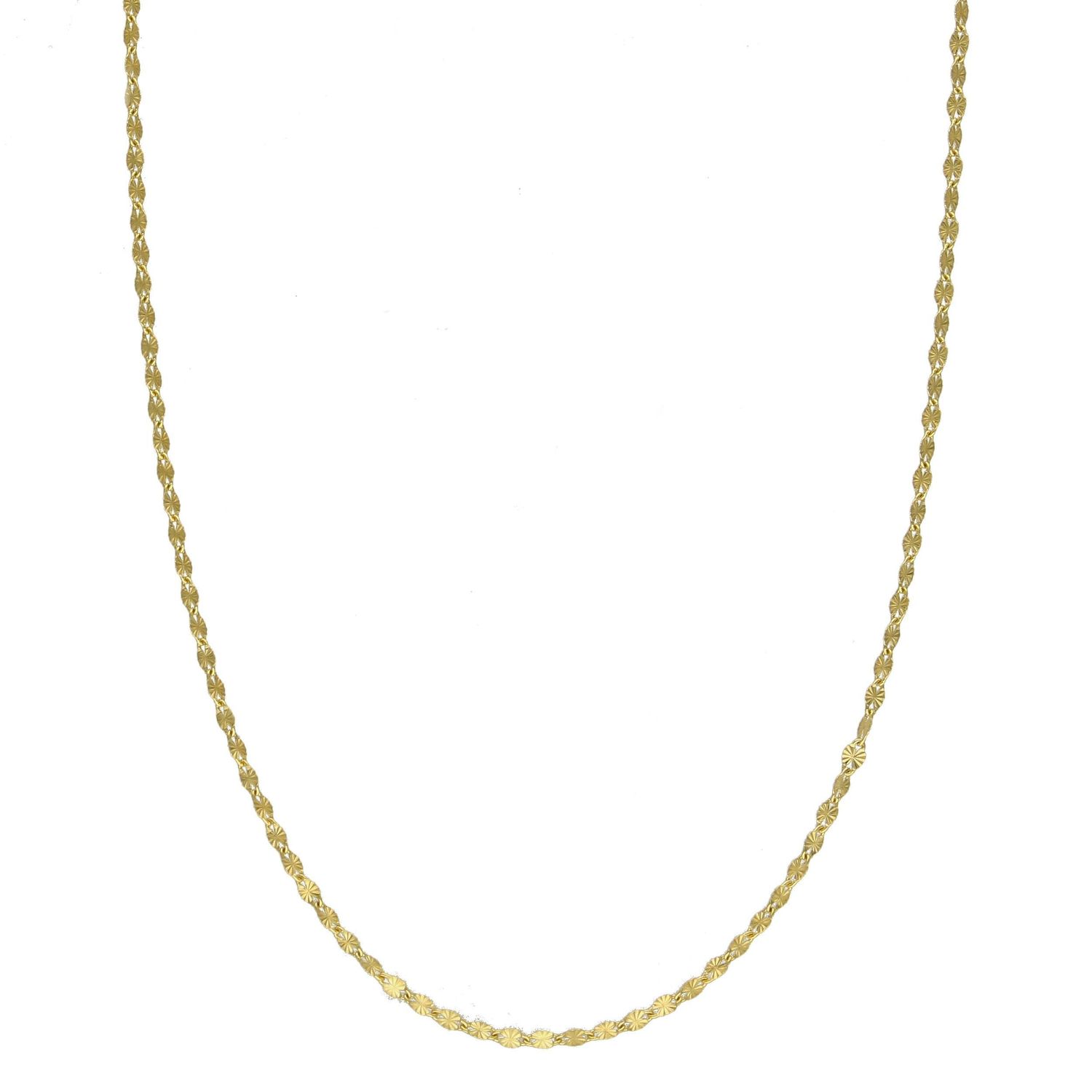 Złoty łańcuszek do medalika 585 ozdobny splot 1 mm.jpg